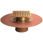 View Adjustable Commercial Tile Deck Drain